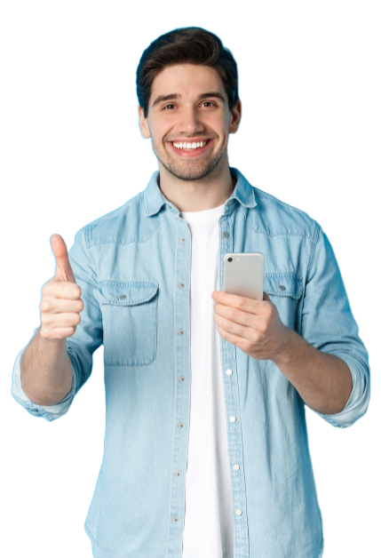 smiling-using-smartphone-png